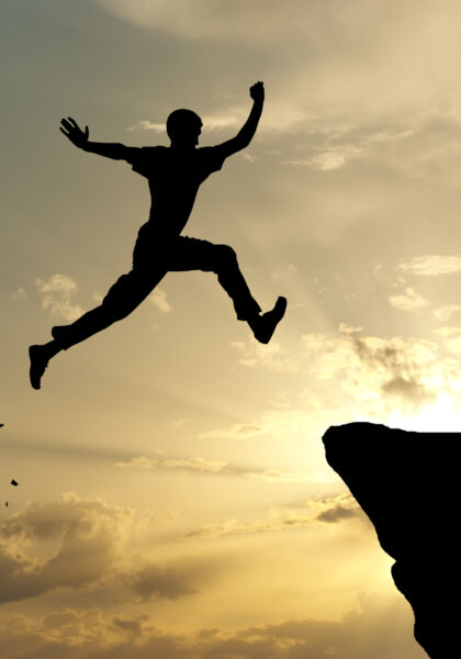 man jump